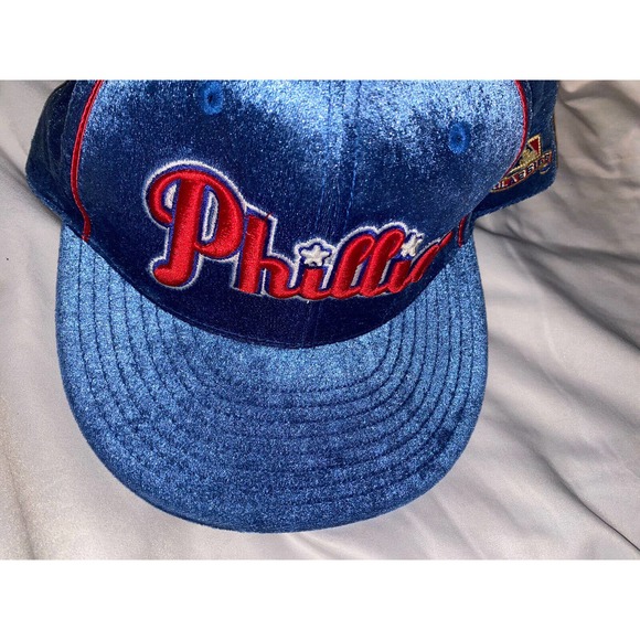 VTG american needle 1918 Philadelphia phillies 7 5/8 fitted hat cap retro velour - Picture 9 of 10